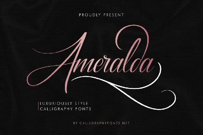 Ameralda Demo font