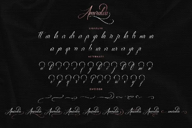 Ameralda Demo font