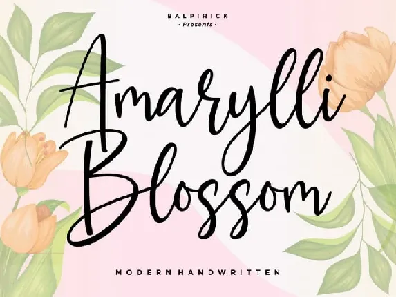 Amaryllin Blossom Handwritten font