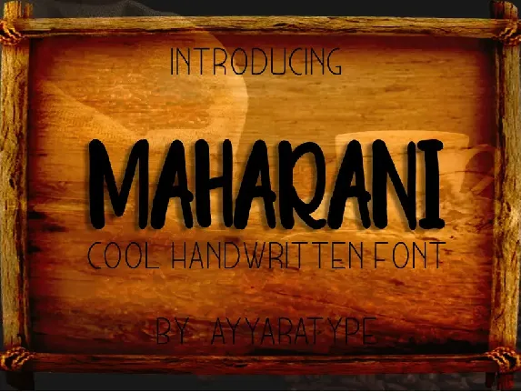 Maharani font