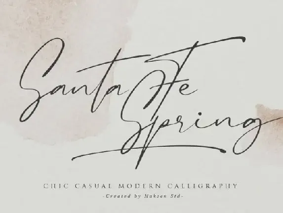 Santa Fe Spring Handwritten font