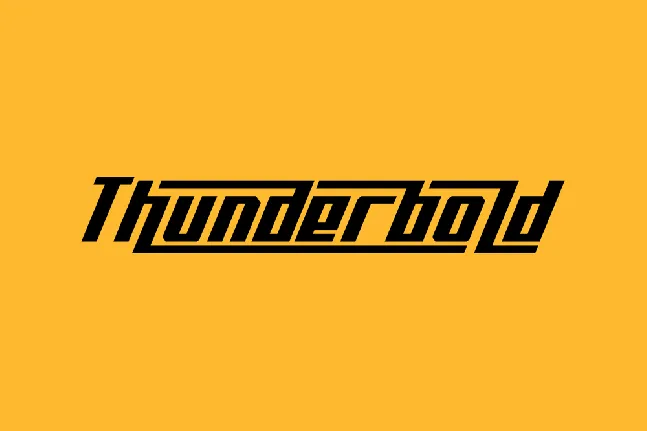 Thunderbold Typeface font