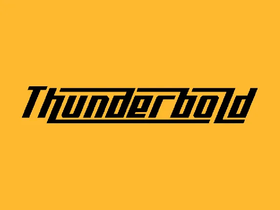 Thunderbold Typeface font