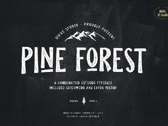 Pine Forest font