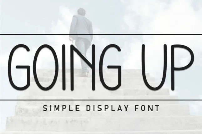 Going Up Display font