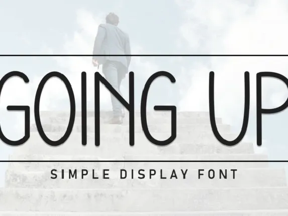 Going Up Display font