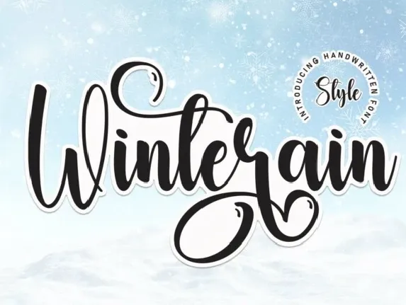 Winterain Script font