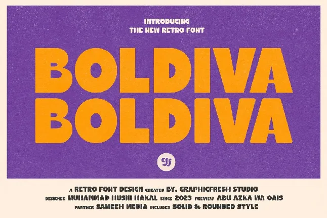 Boldiva font