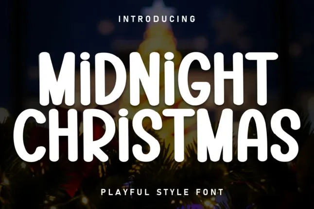 Midnight Christmas Display font