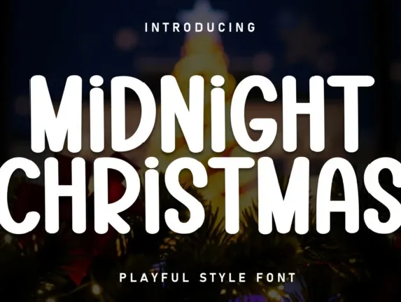 Midnight Christmas Display font