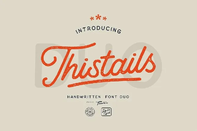 Thistails Duo font