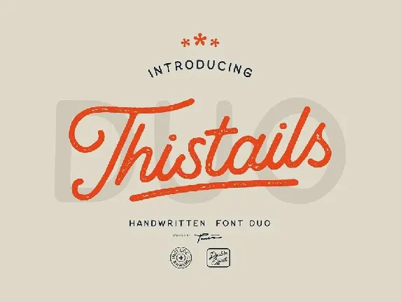 Thistails Duo font