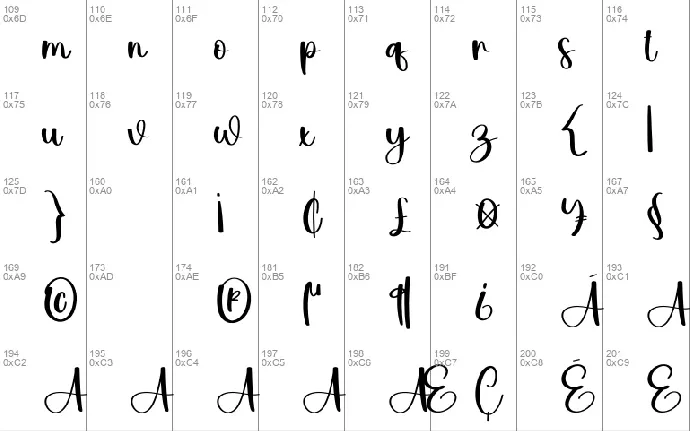 Narrative font