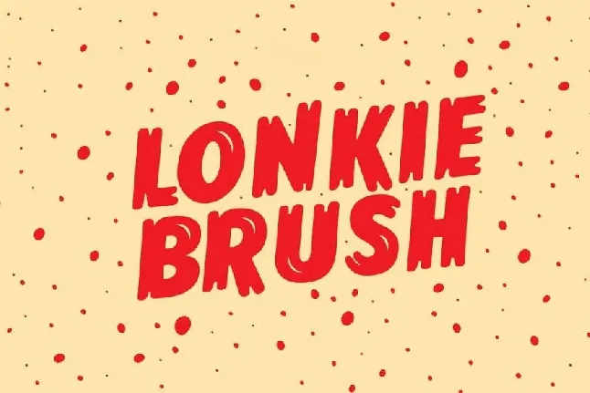 Lonkie Brush Family font