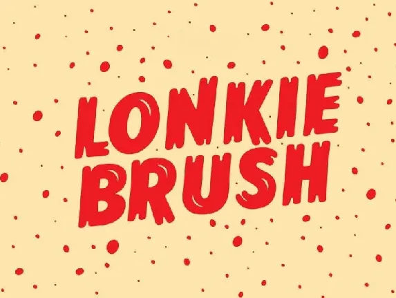 Lonkie Brush Family font