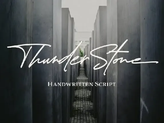 Thunder Stone Handwritten font