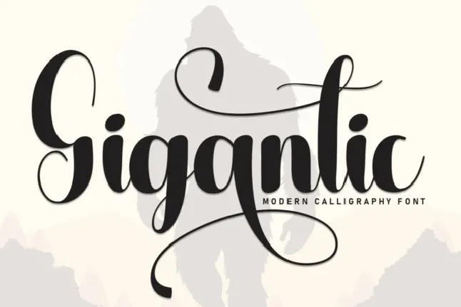 Gigantic font