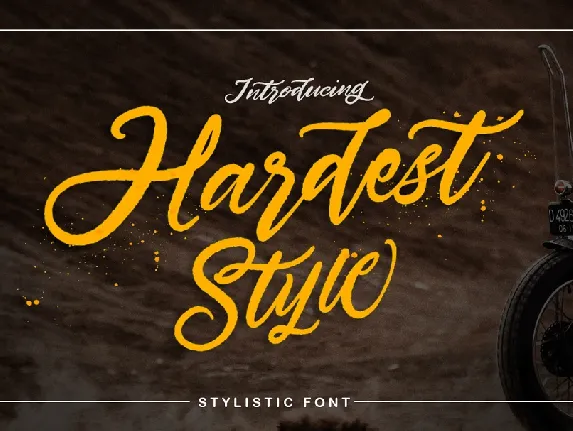 Hardest Script font