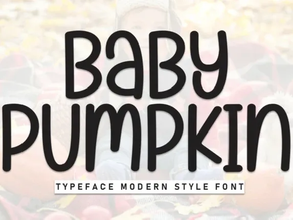 Baby Pumpkin Display font