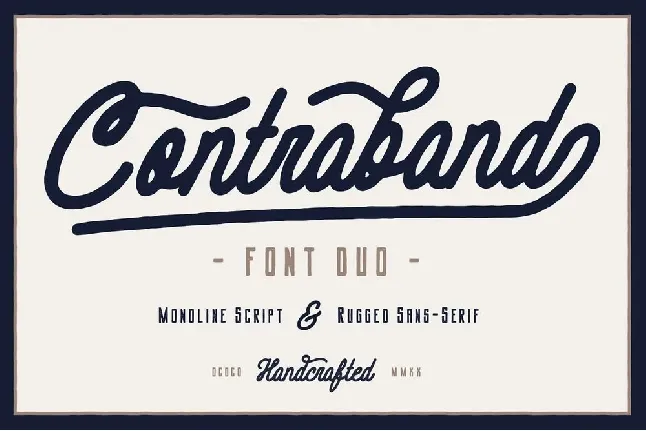 Contraband Duo font