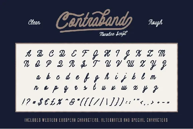 Contraband Duo font