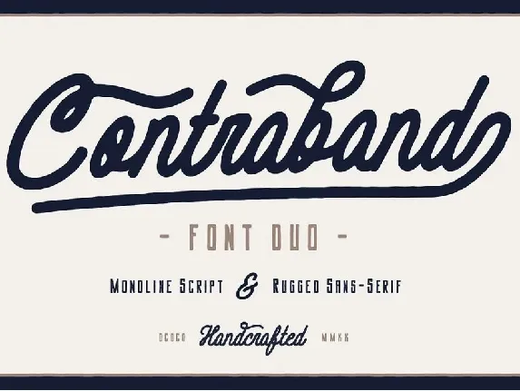 Contraband Duo font