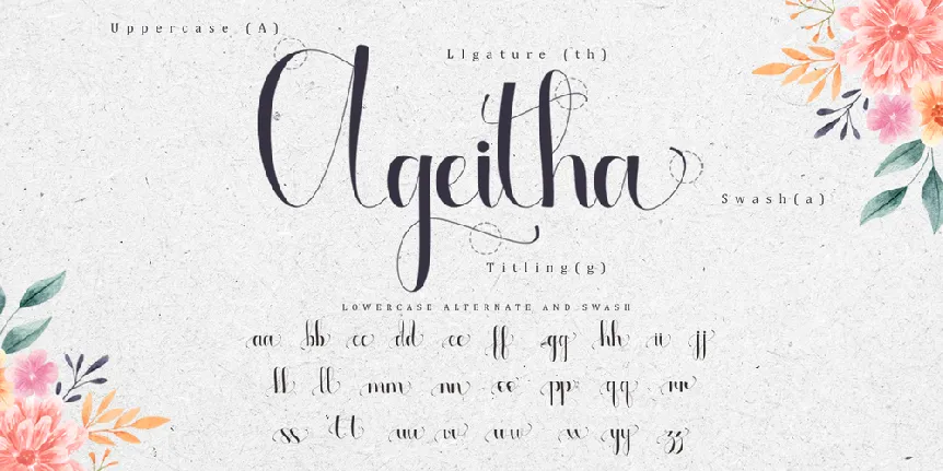 Ageitha font