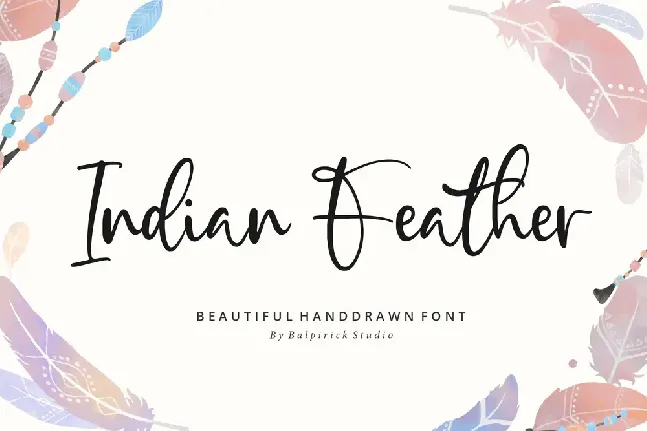 Indian Feather font