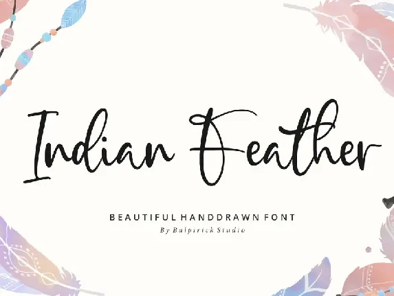 Indian Feather font