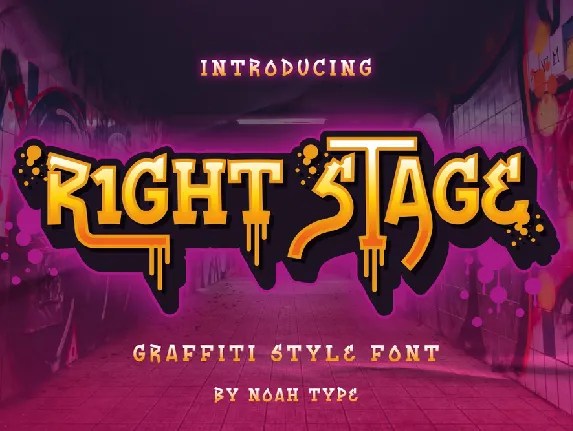 Right Stage Demo font