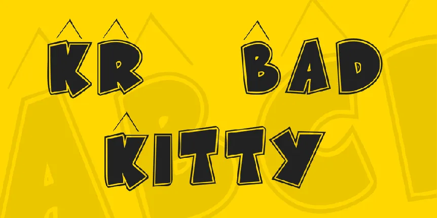 KR Bad Kitty font