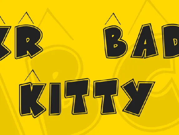 KR Bad Kitty font