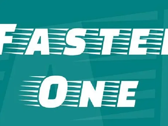 Faster One font