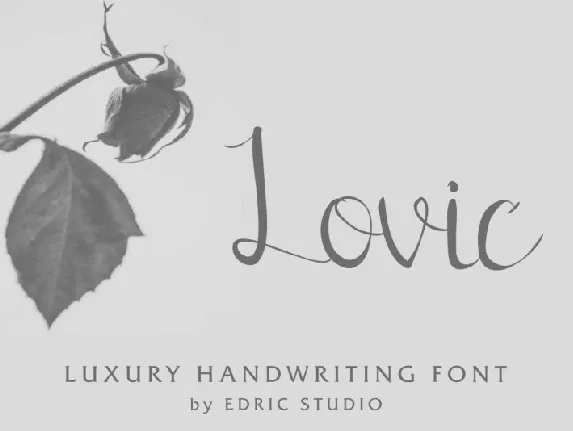 Lovic Handwriting font