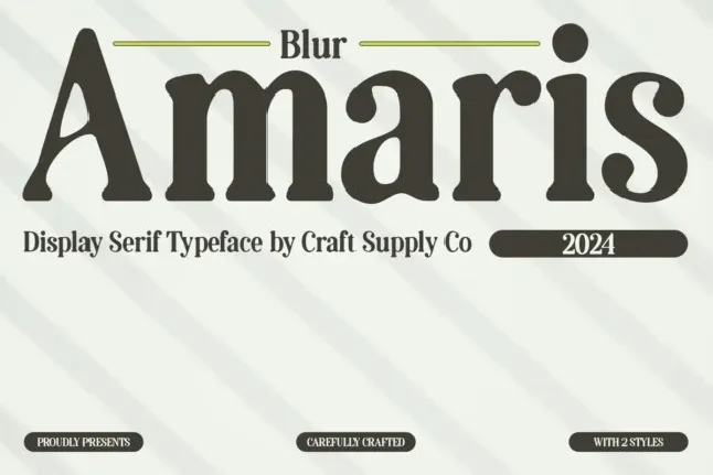 Amaris Blur font