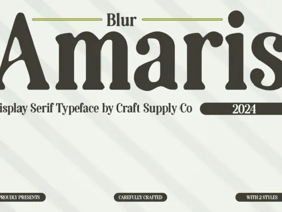 Amaris Blur font