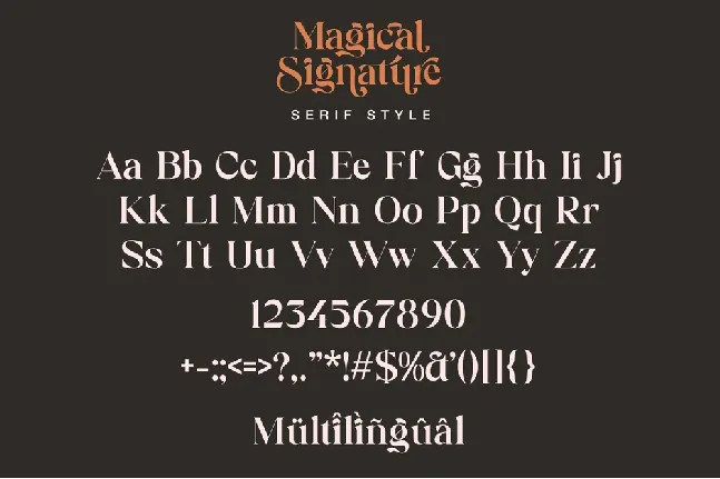 Magical Signature font