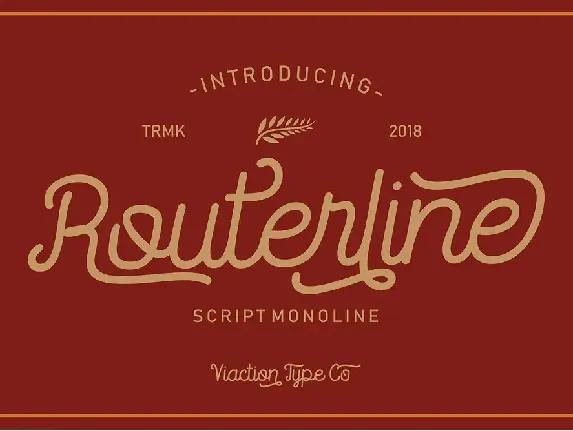 Routerline Free Version font