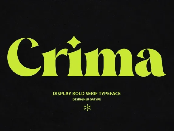 Crima font