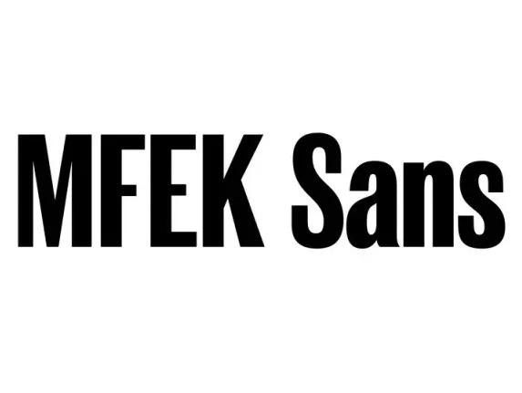 MFEK Sans Family font