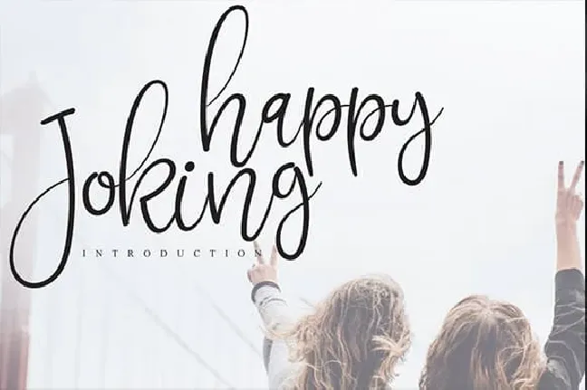 Joking Happy Calligraphy font