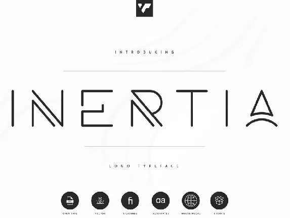 Inertia font