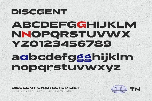 Discgent font