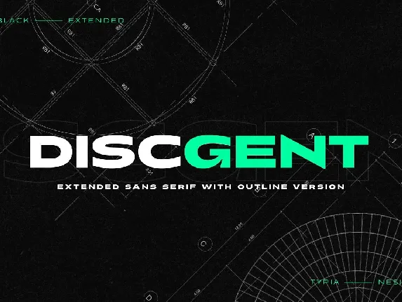 Discgent font