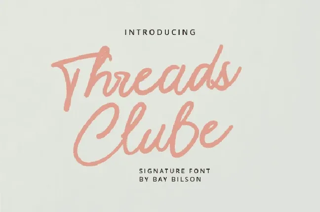 Threads Clube font