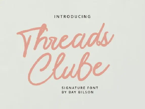 Threads Clube font