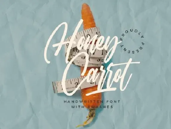 Honey Carrot Handwritten font