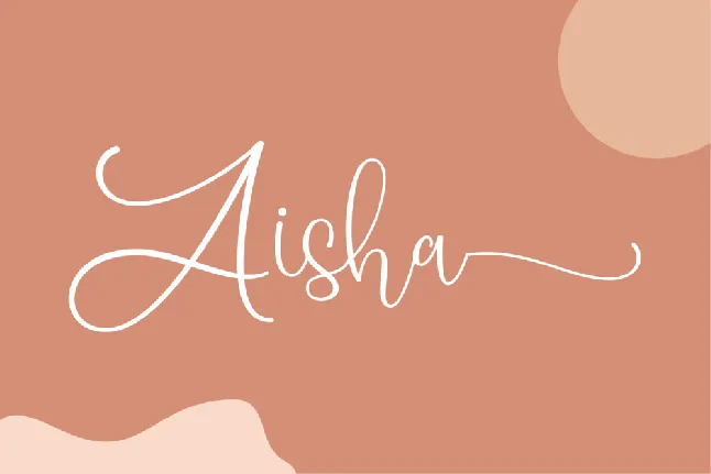 Aisha Demo font