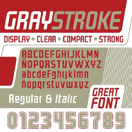 GRAYSTROKE font