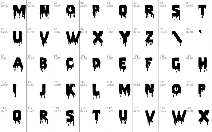 Pieces NFI font